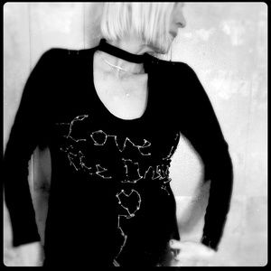 Love Is The Drug Safety Pin Top